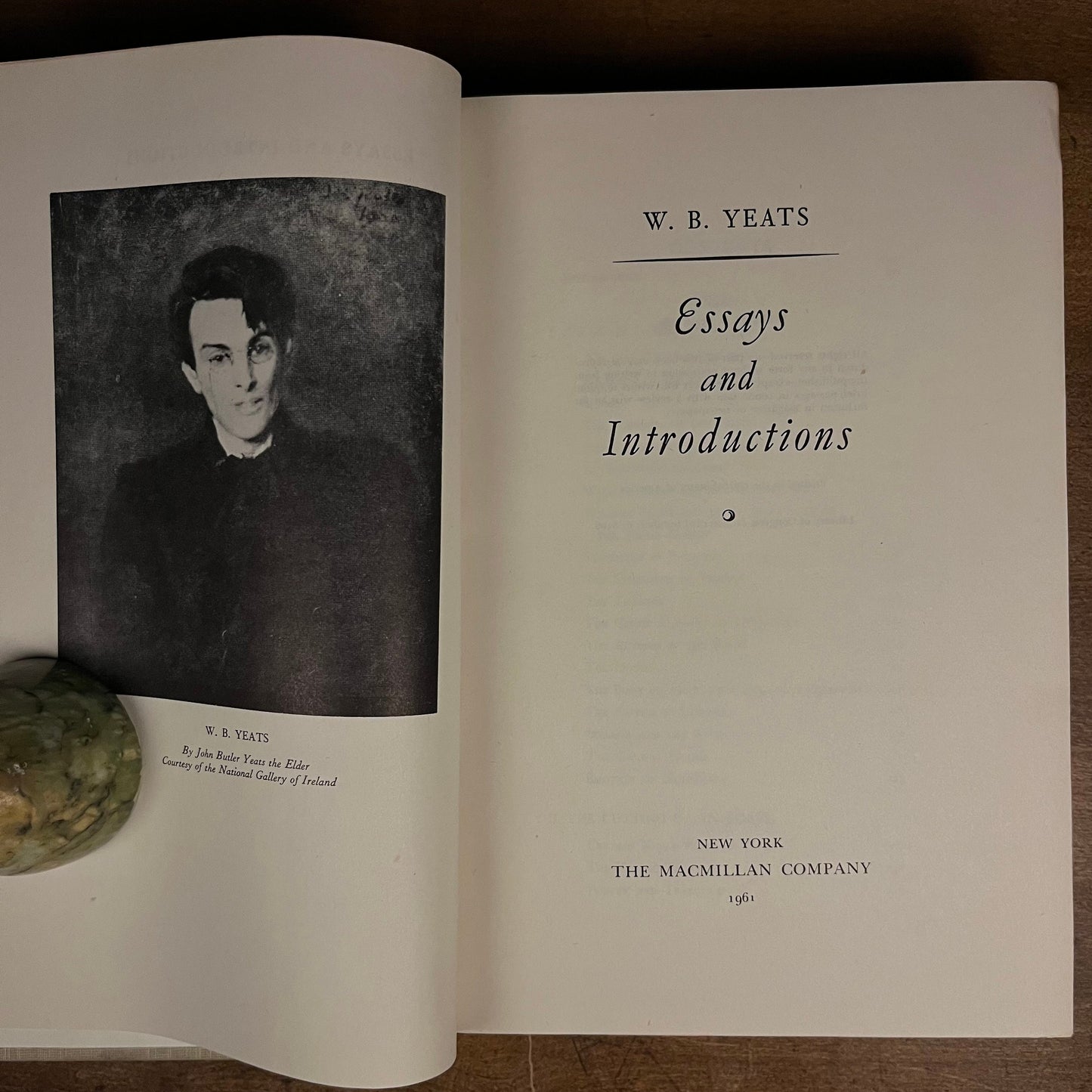 First Printing - Essays and Introductions by W. B. Yeats (1961) Vintage Hardcover Book