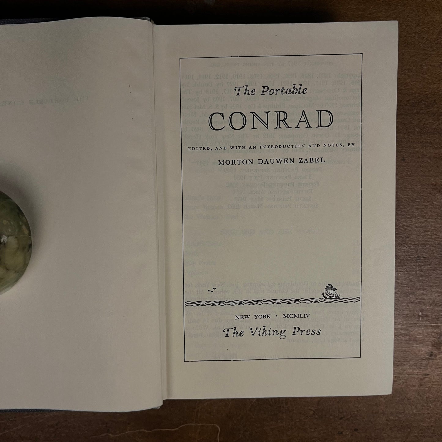 The Portable Conrad by Morton Dauwen Zabel (1959) Vintage Hardcover Book