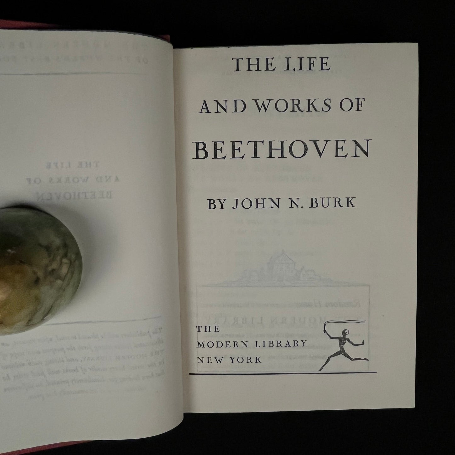 First Modern Library Edition - The Life and Works of Beethoven by John N. Burk (1946) Vintage Hardcover Book