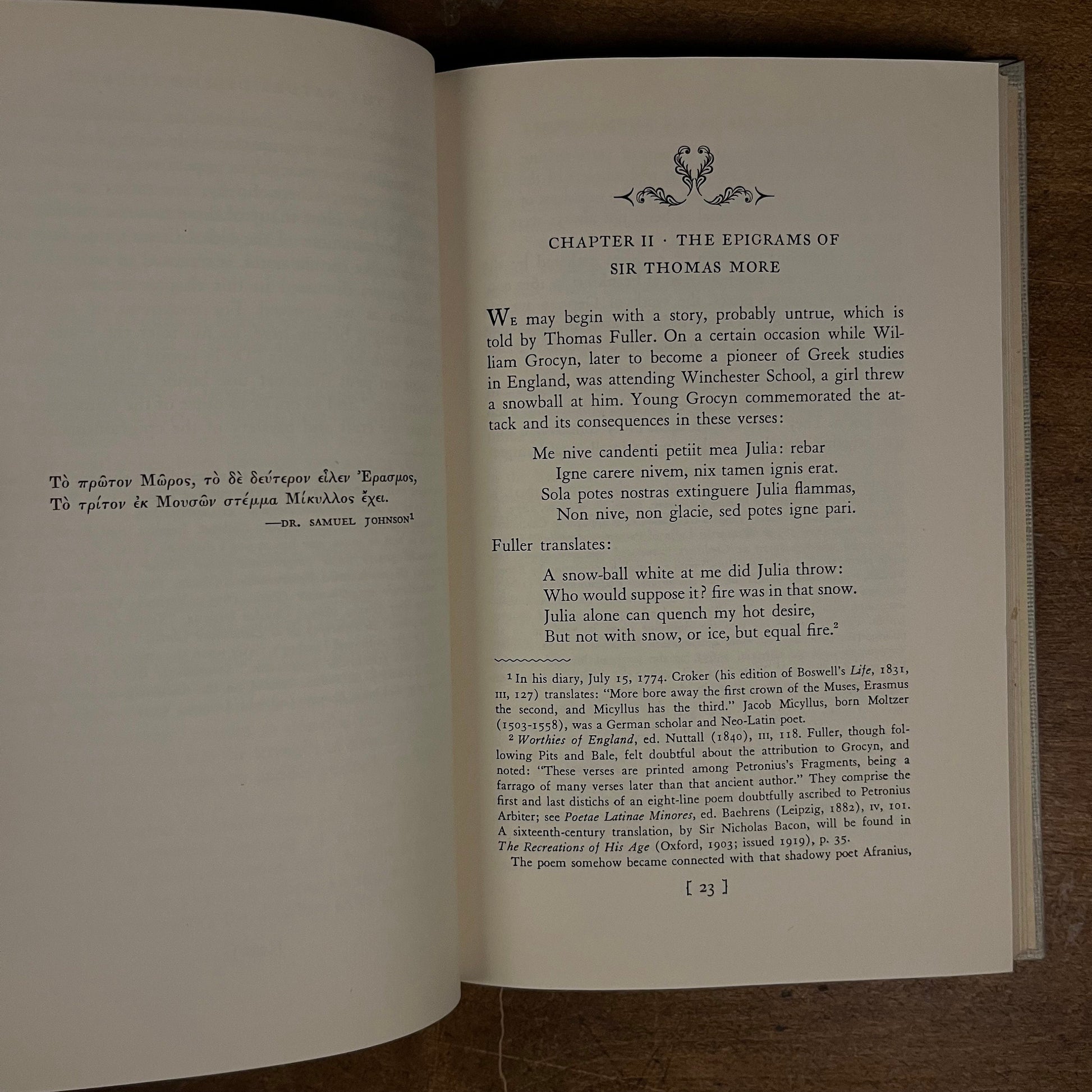 First Printing - The Epigram in the English Renaissance by Hoyt Hopewell Hudson (1947) Vintage Hardcover Book