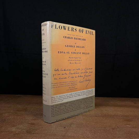 Flowers of Evil from the French of Charles Baudelaire by George Dillon and Edna St. Vincent Millay (1958) Vintage Hardcover Book