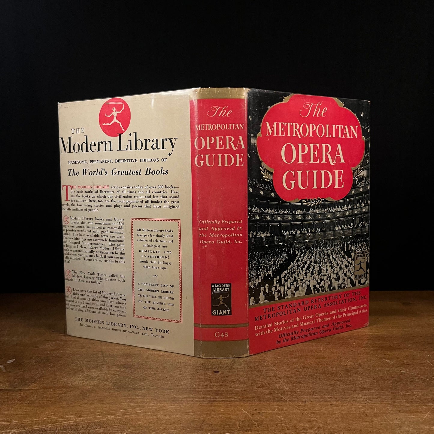 Modern Library - The Metropolitan Opera Guide (1939) Vintage Hardcover Book