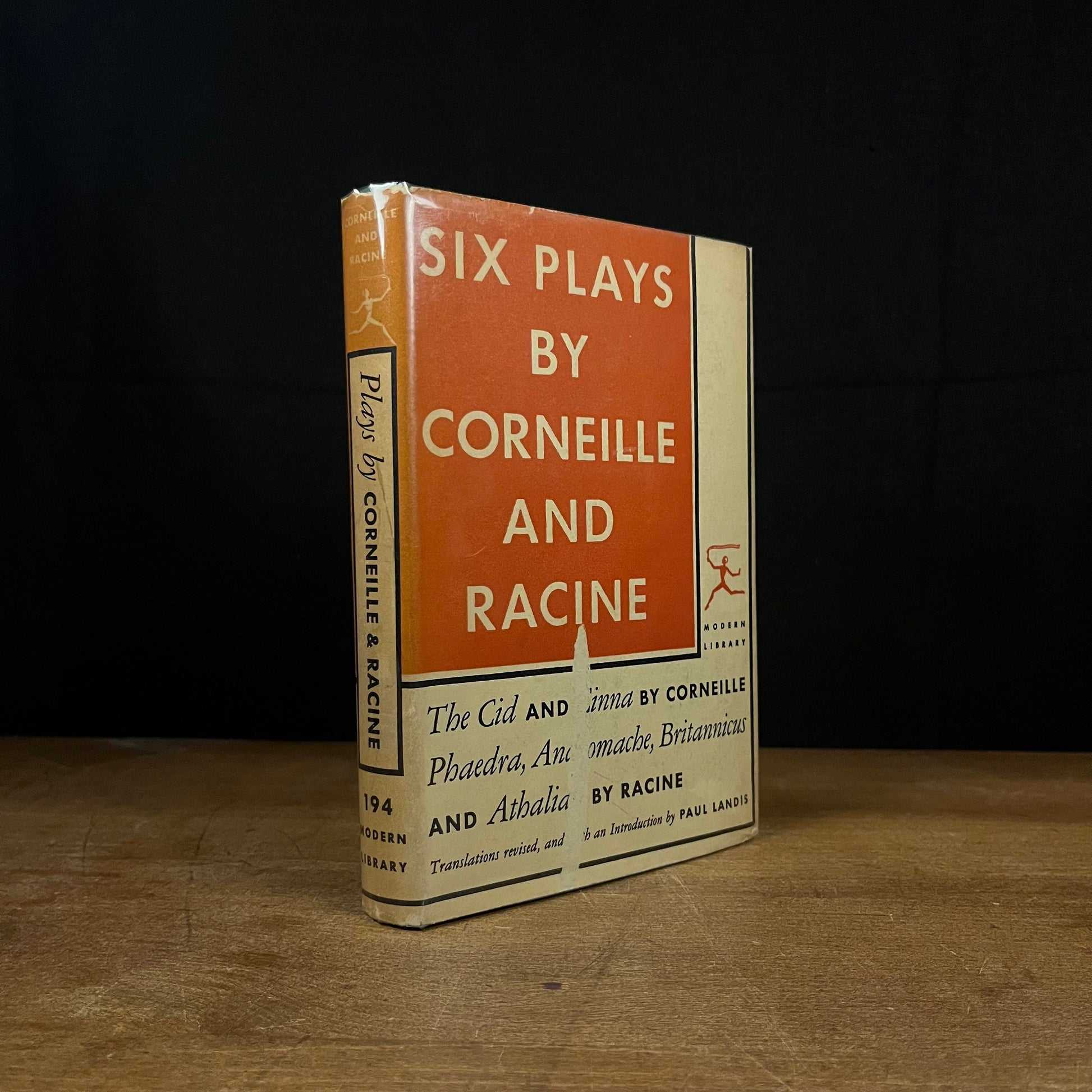 Modern Library - Six Plays by Corneille and Racine (1940) Vintage Hardcover Book