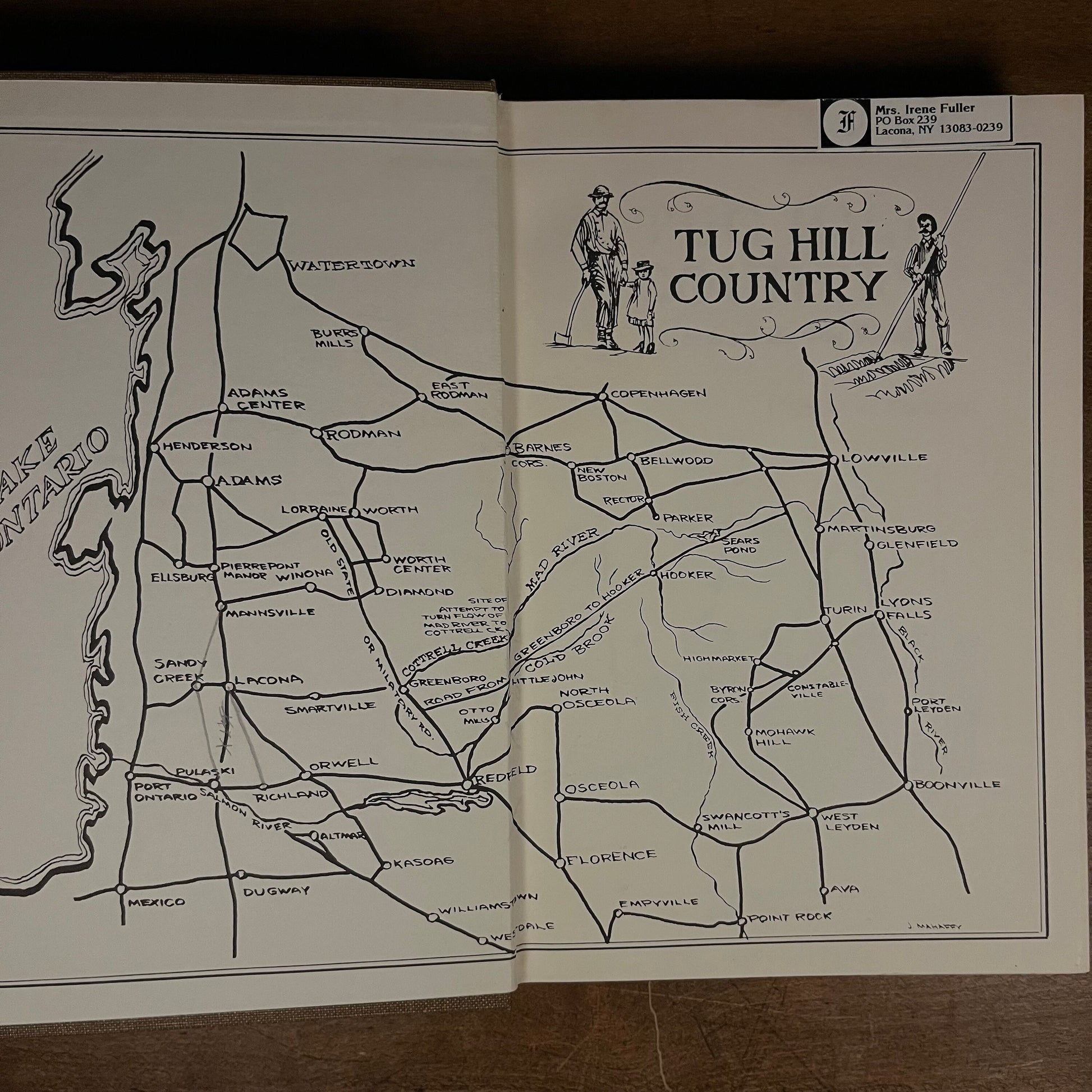 First Printing - Tug Hill Country: Tales from the Big Woods by Harold E. Samson (1971) Vintage Hardcover Book