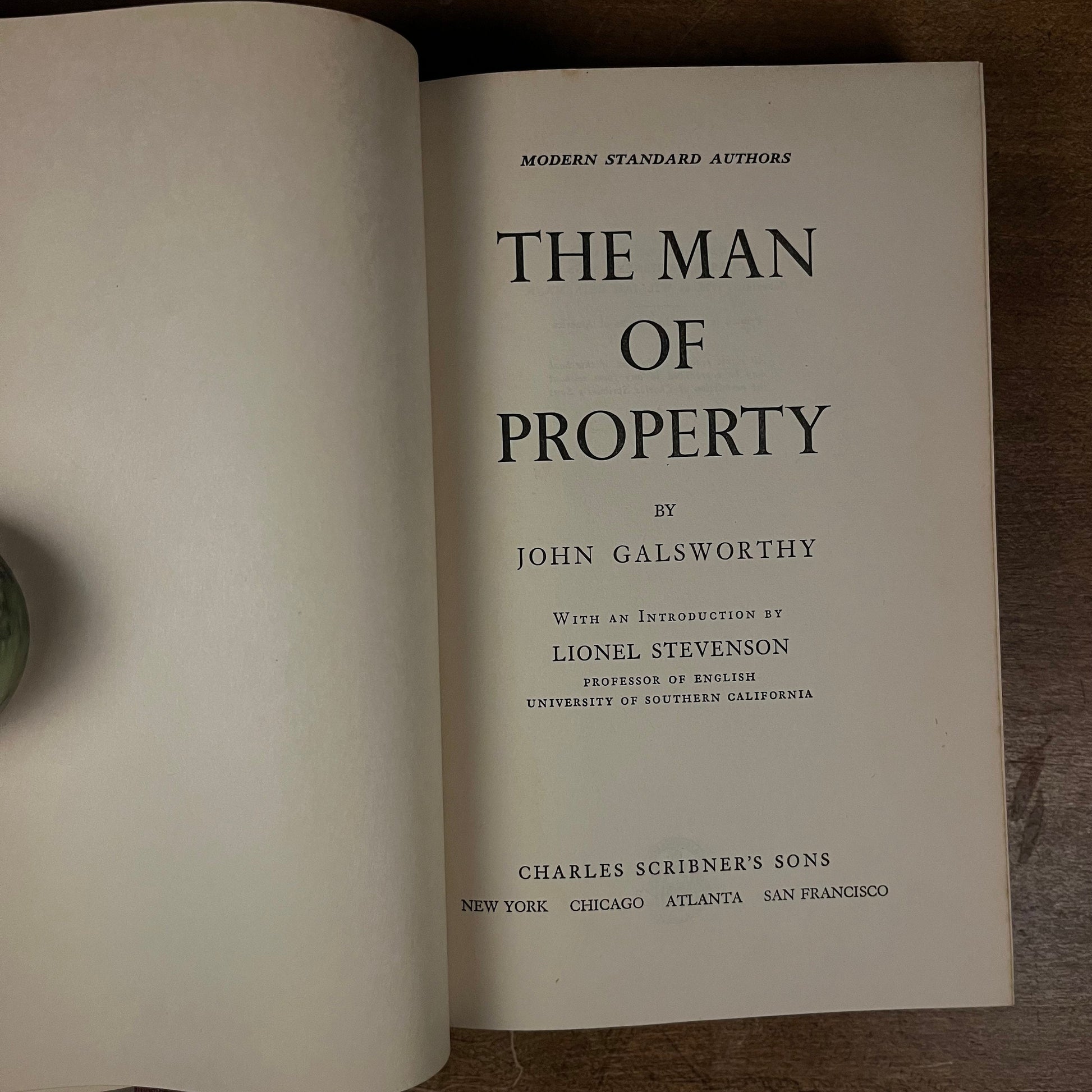 The Man of Property by John Galsworthy (1949) Vintage Hardcover Book