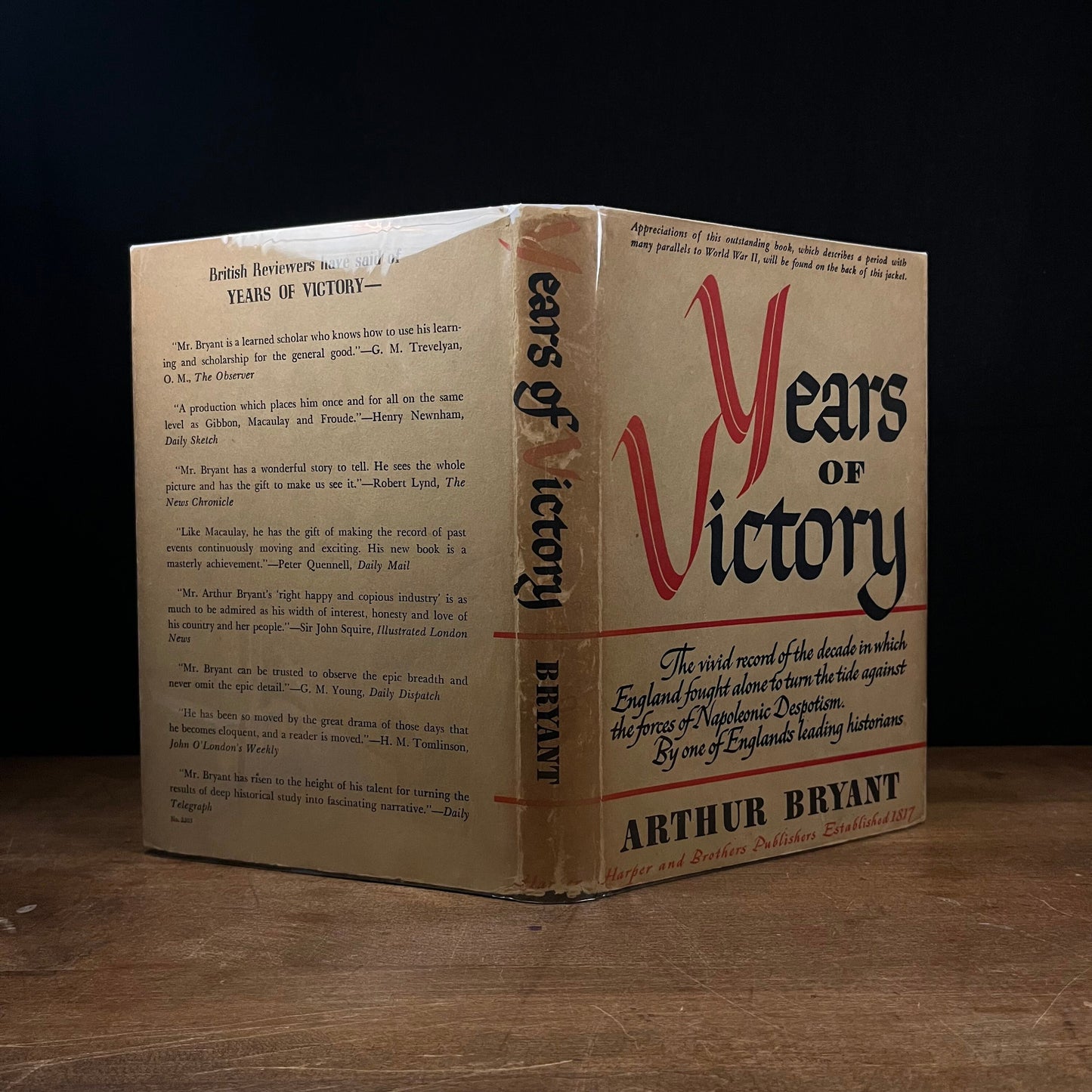 Years of Victory, 1802-1812, by Arthur Bryant (1945) Vintage Hardcover Book