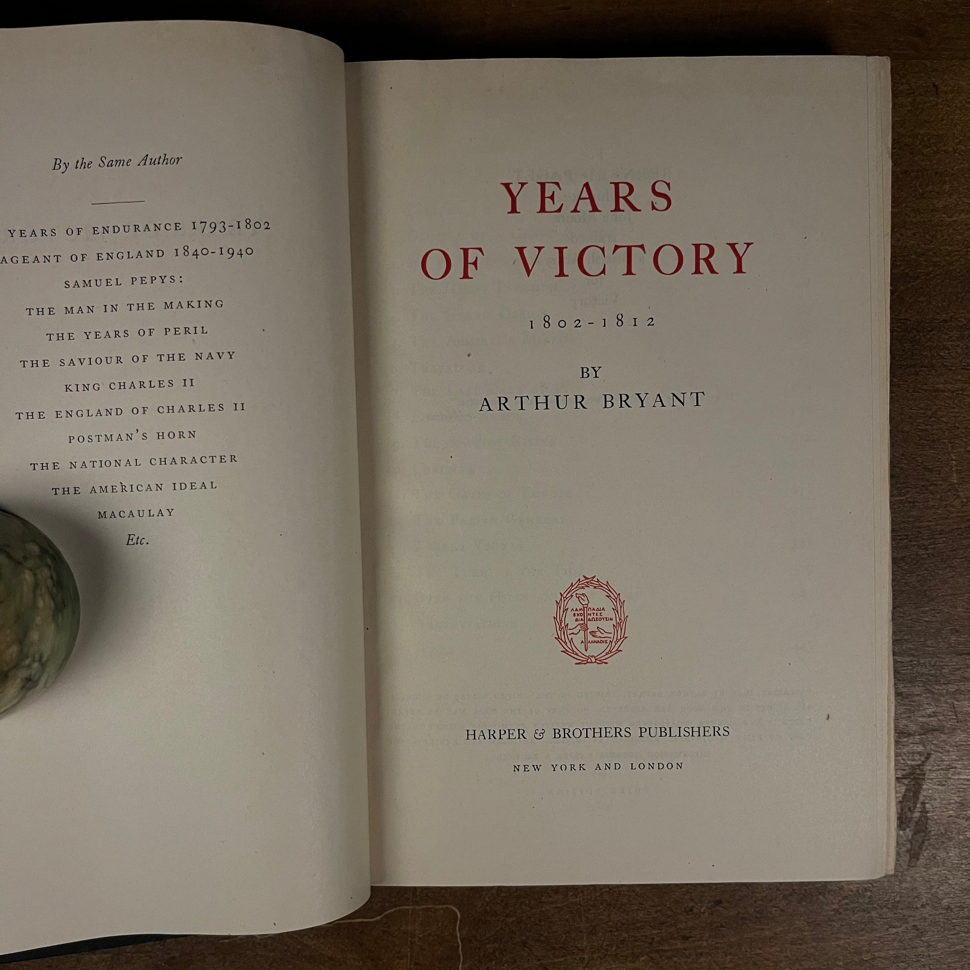 Years of Victory, 1802-1812, by Arthur Bryant (1945) Vintage Hardcover Book