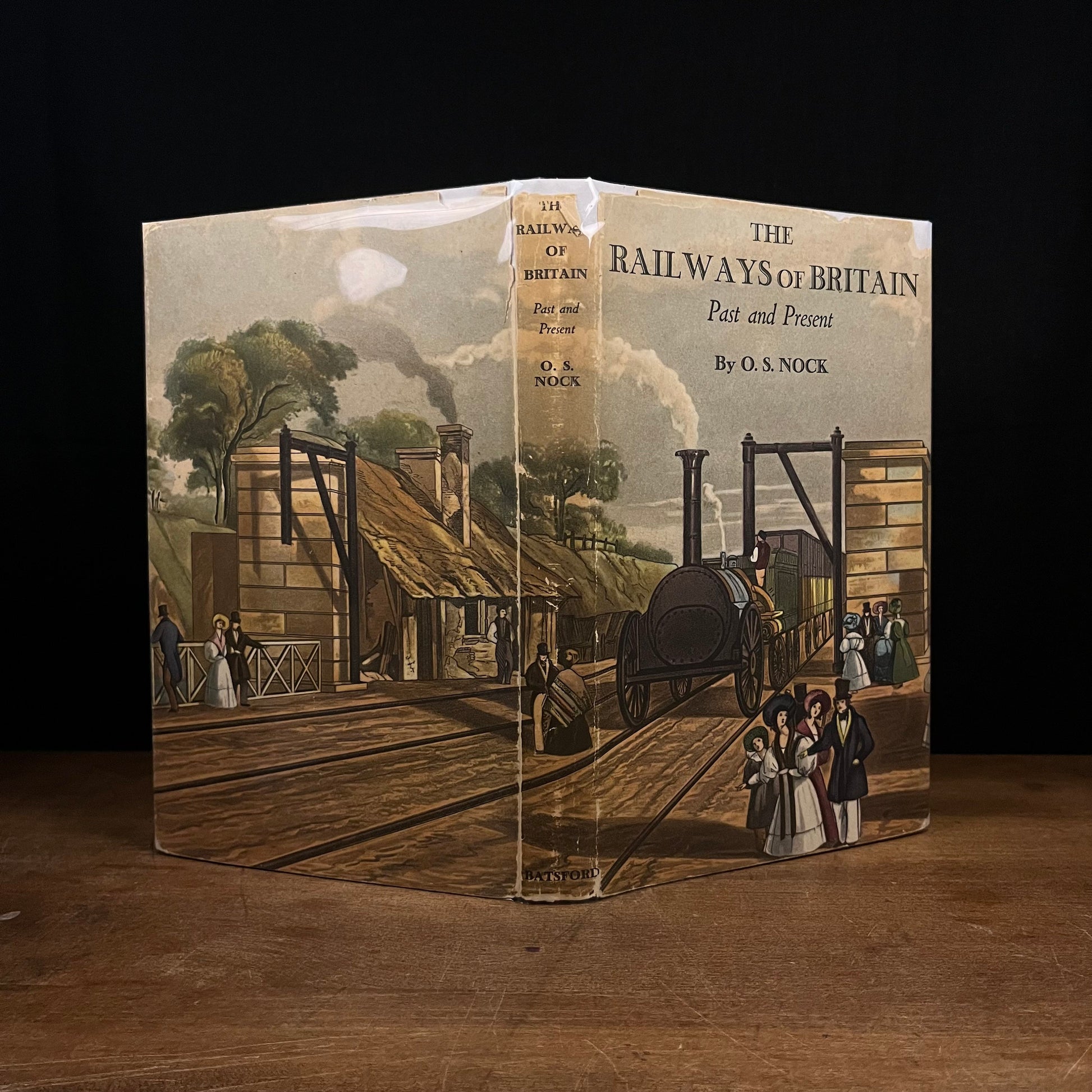 The Railways of Britain: Past and Present by O. S. Nock (1949) Vintage Hardcover Book