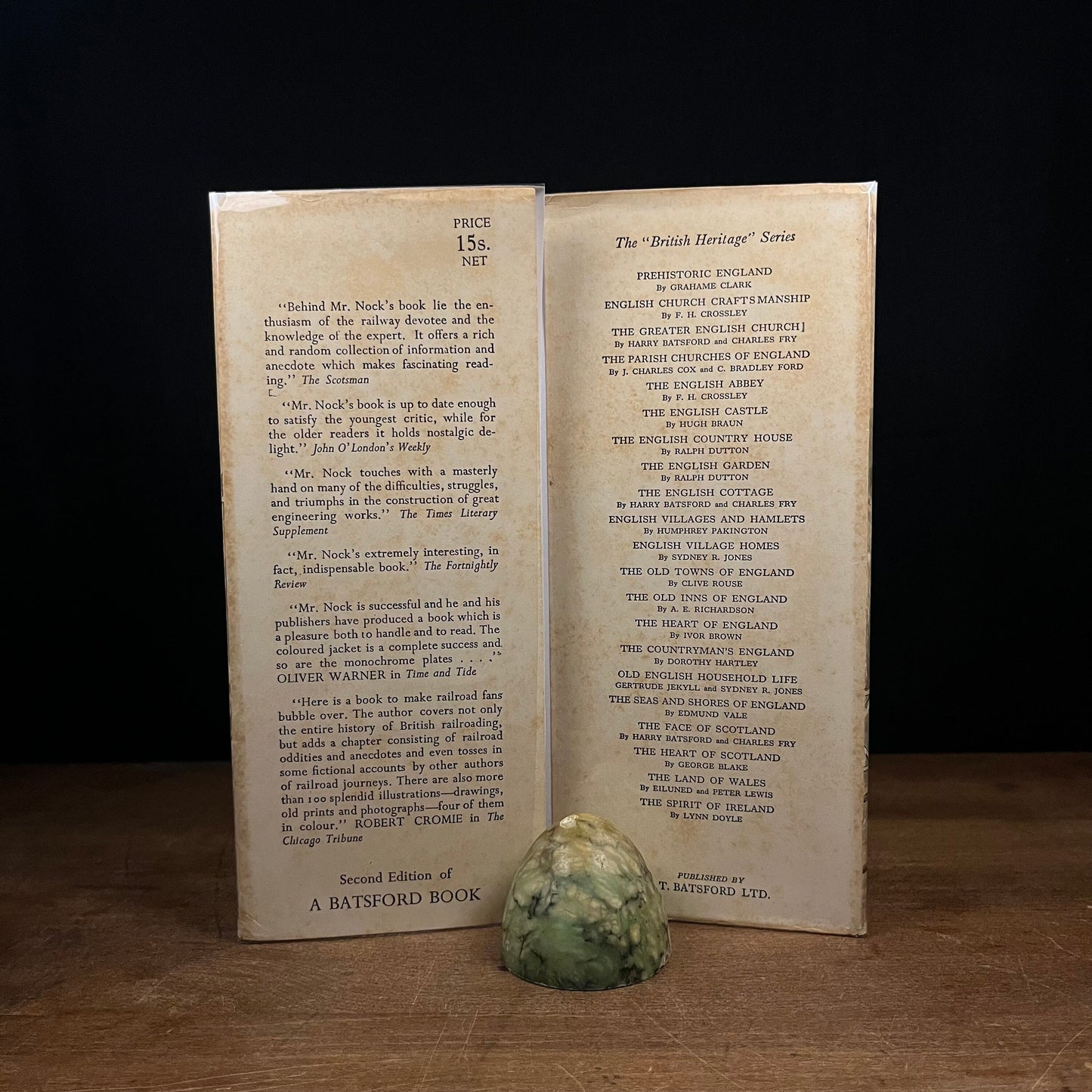 The Railways of Britain: Past and Present by O. S. Nock (1949) Vintage Hardcover Book