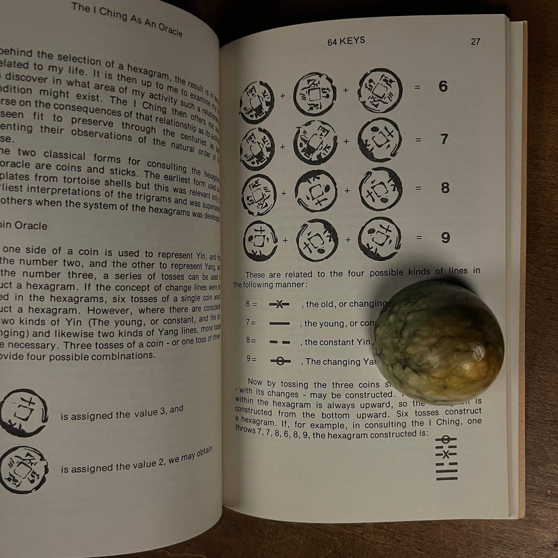 64 Keys: An Introductory Guide to the I Ching by James Nathan Post (1978) Vintage Softcover Book