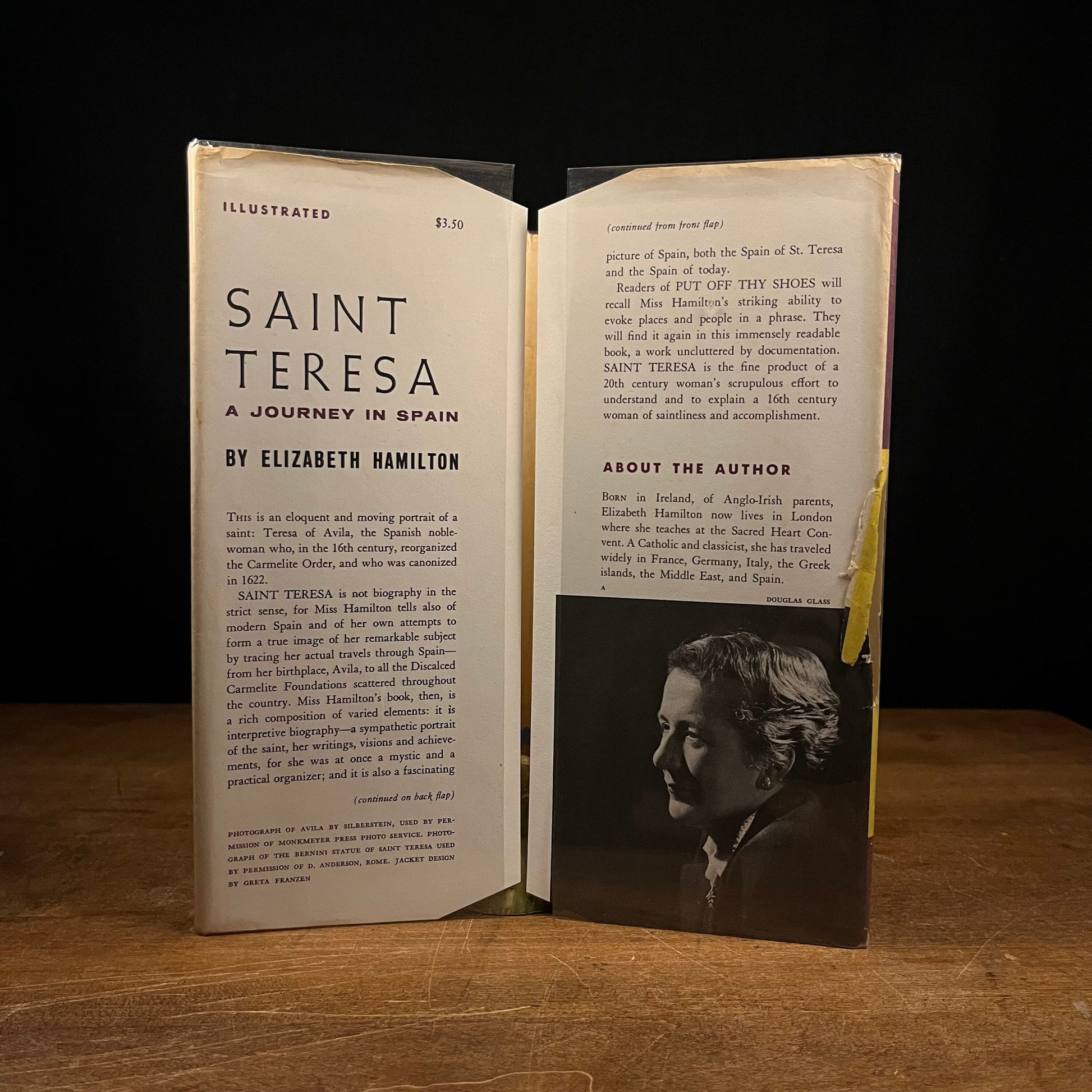 First Printing - Saint Teresa: A Journey in Spain by Elizabeth Hamilton (1959) Vintage Hardcover Book