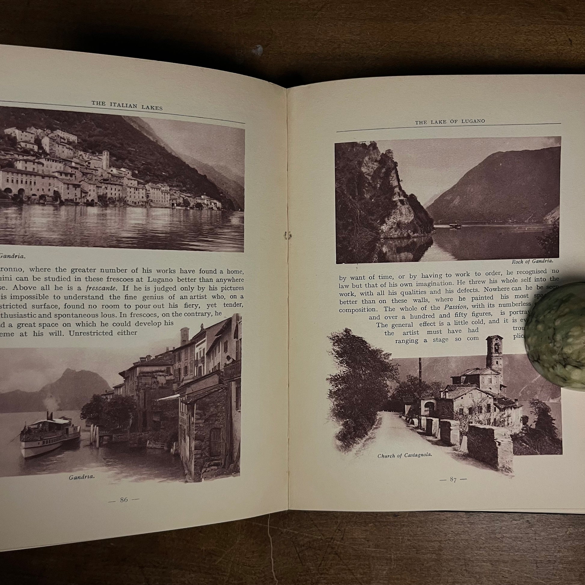 First Printing - The Italian Lakes: Maggiore, Como, Orta, Varese, Lugano, Iseo, Garda by Gabriel Faure (1924) Vintage Hardcover Book