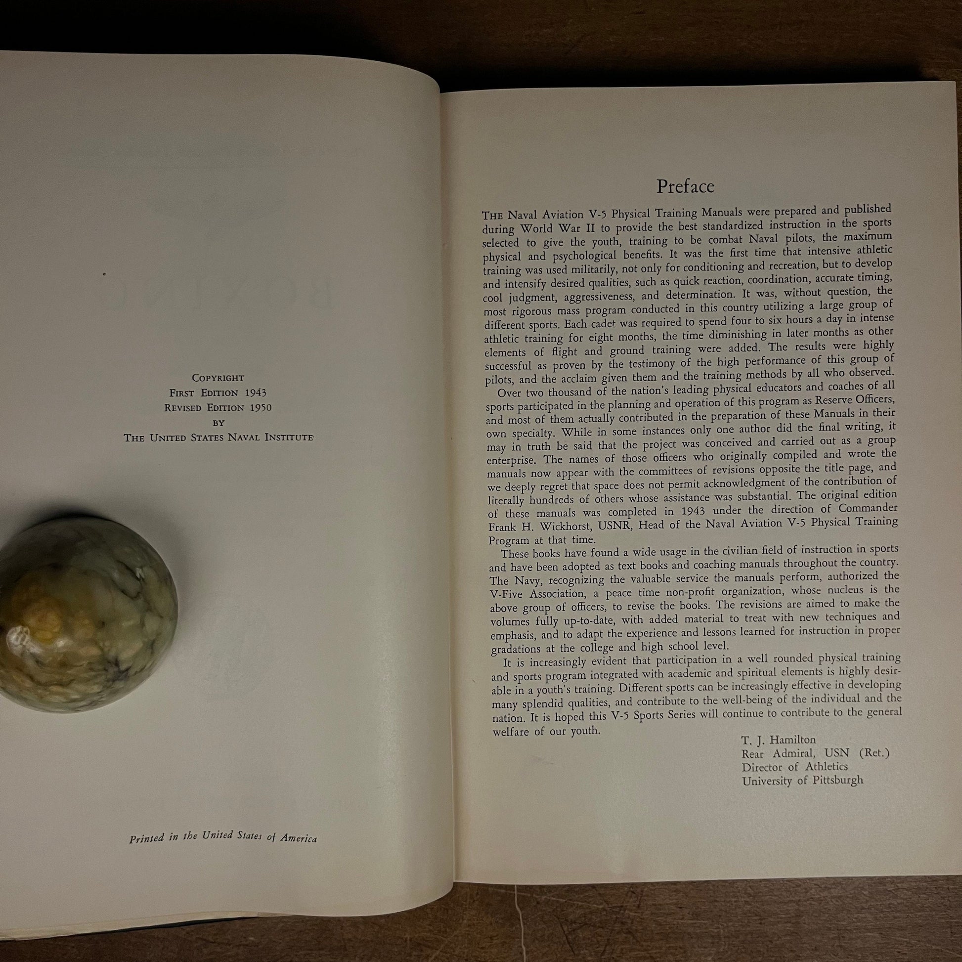 The Naval Aviation Physical Training Manuals: Boxing (1950) Vintage Hardcover Book