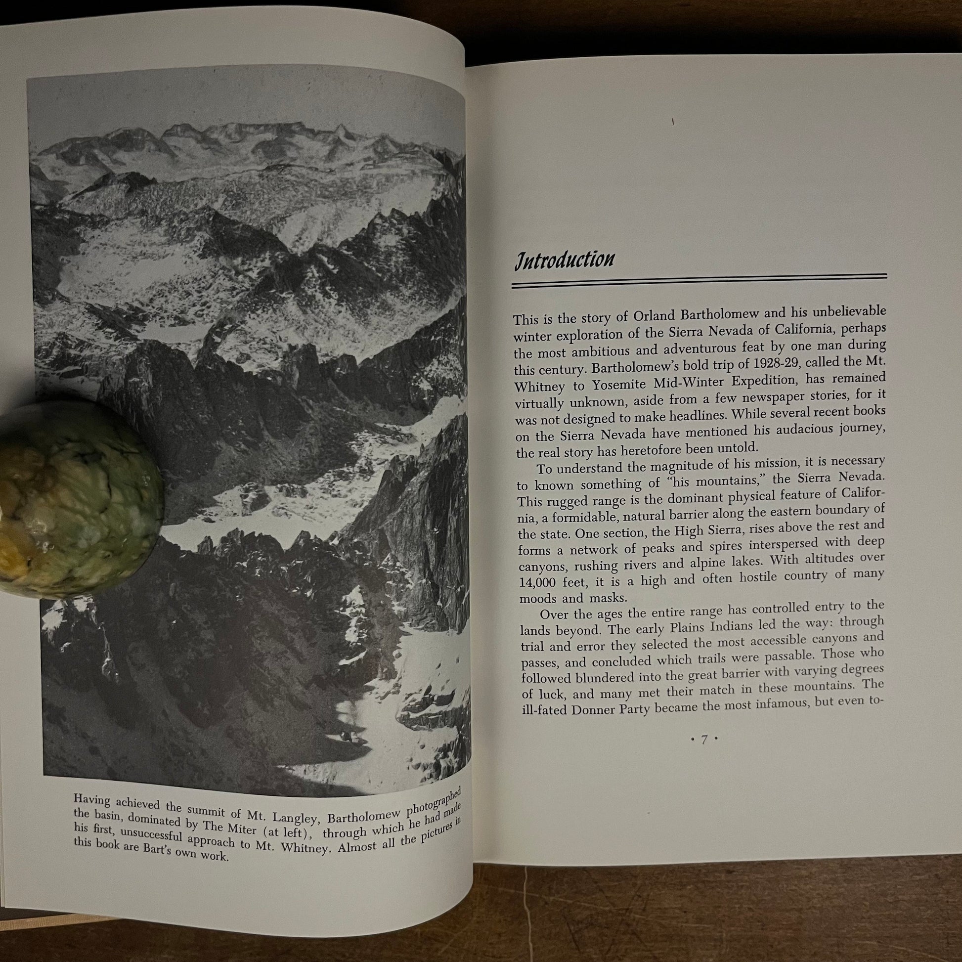 First Printing - High Odyssey: the first solo winter assault of Mt. Whitney and the Muir Trail area by E. Rose (1974) Vintage Hardcover Book