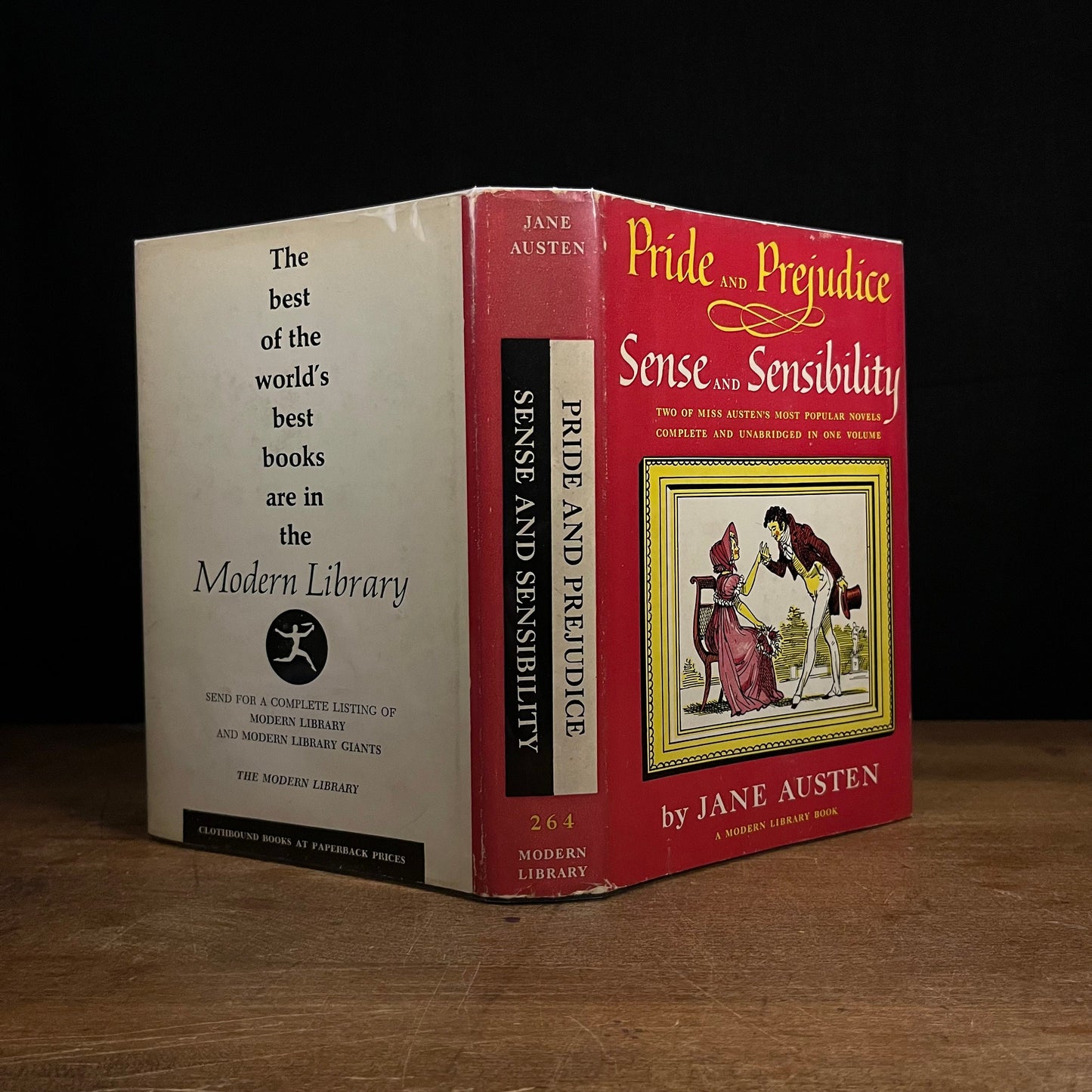 Modern Library - Pride and Prejudice and Sense and Sensibility by Jane Austen (1967) Vintage Hardcover Book