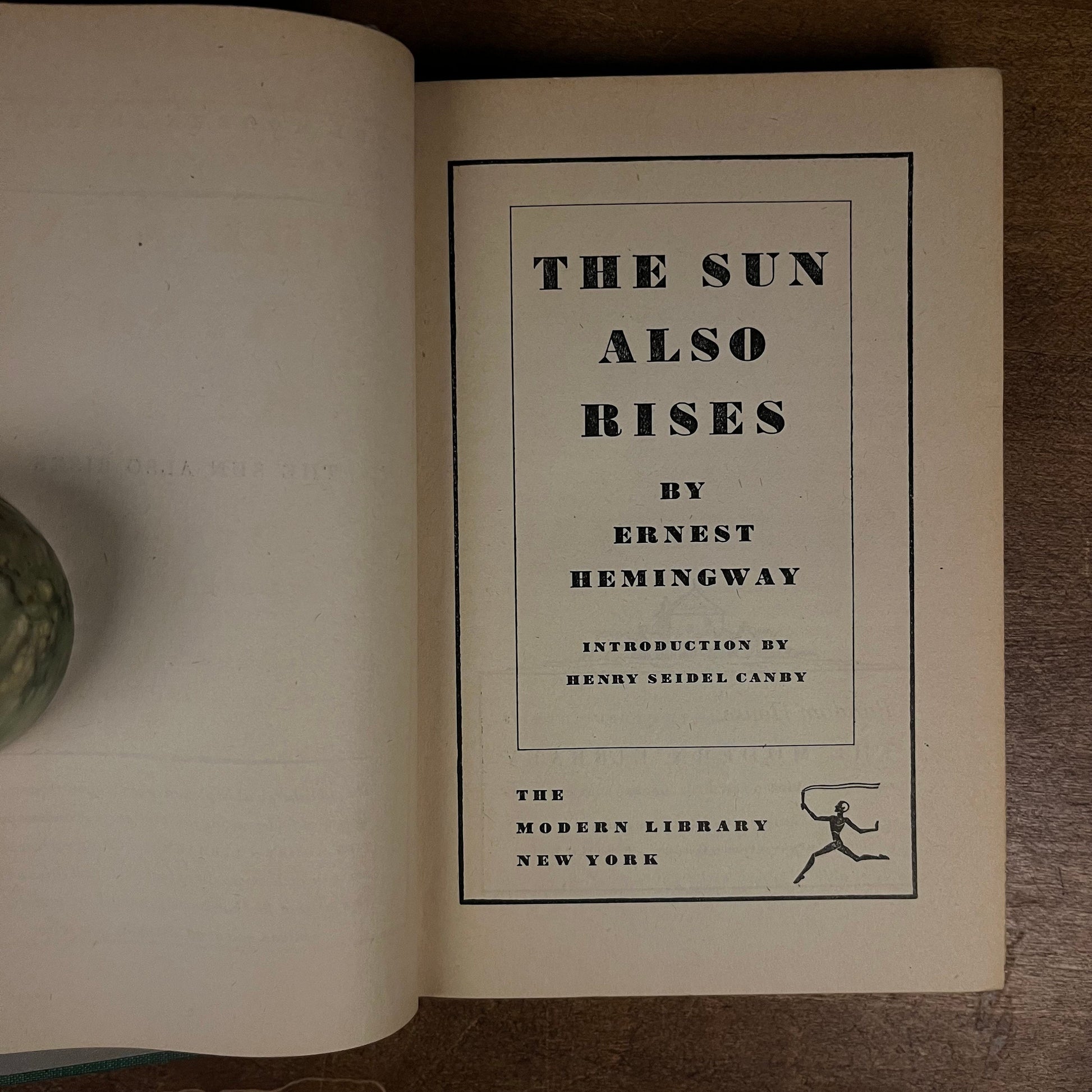 Modern Library - The Sun Also Rises by Ernest Hemingway (1941) Vintage Hardcover Book