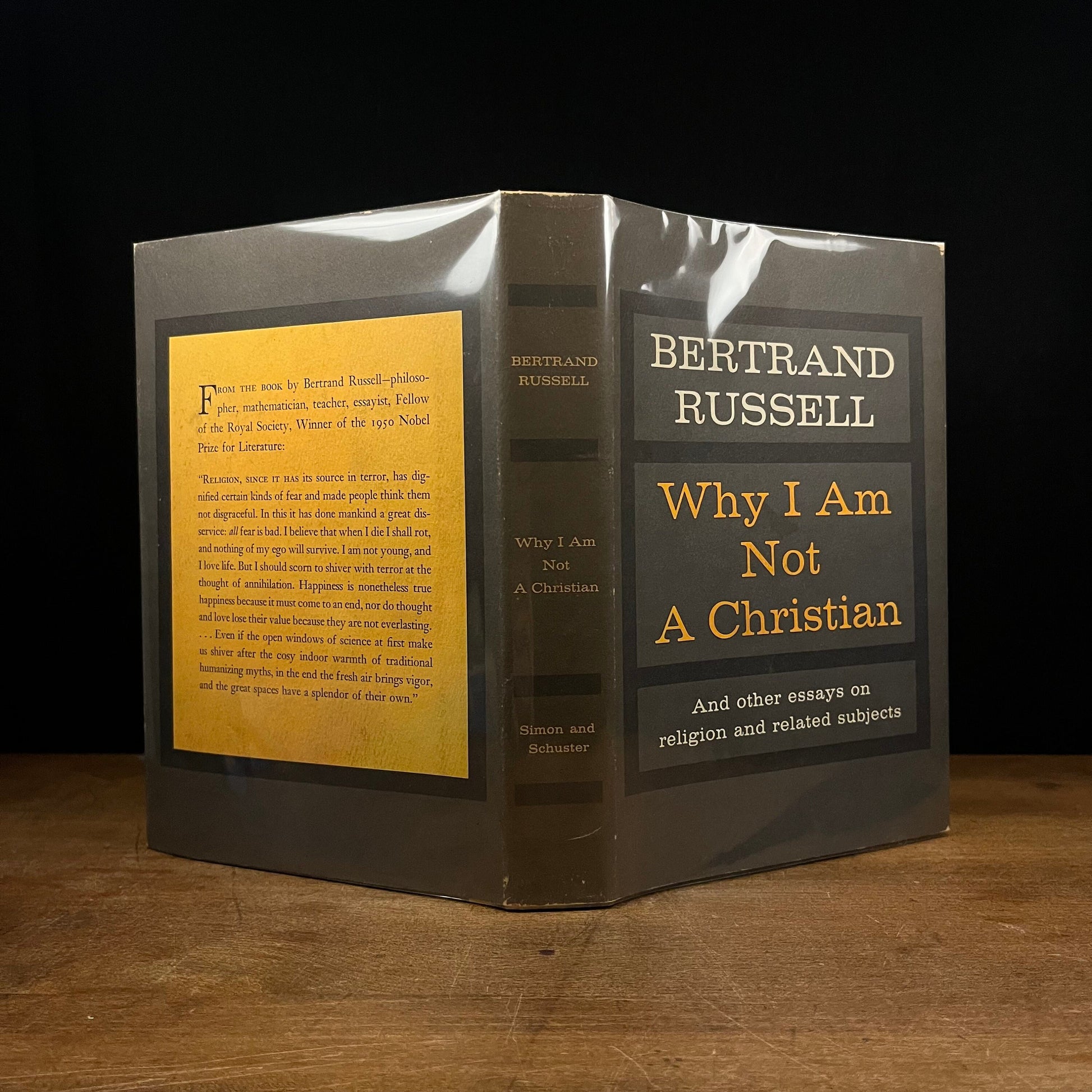 First Printing - Why I Am Not A Christian: And other essays on religion & related subjects by Bertrand Russell (1957) Vintage Hardcover Book