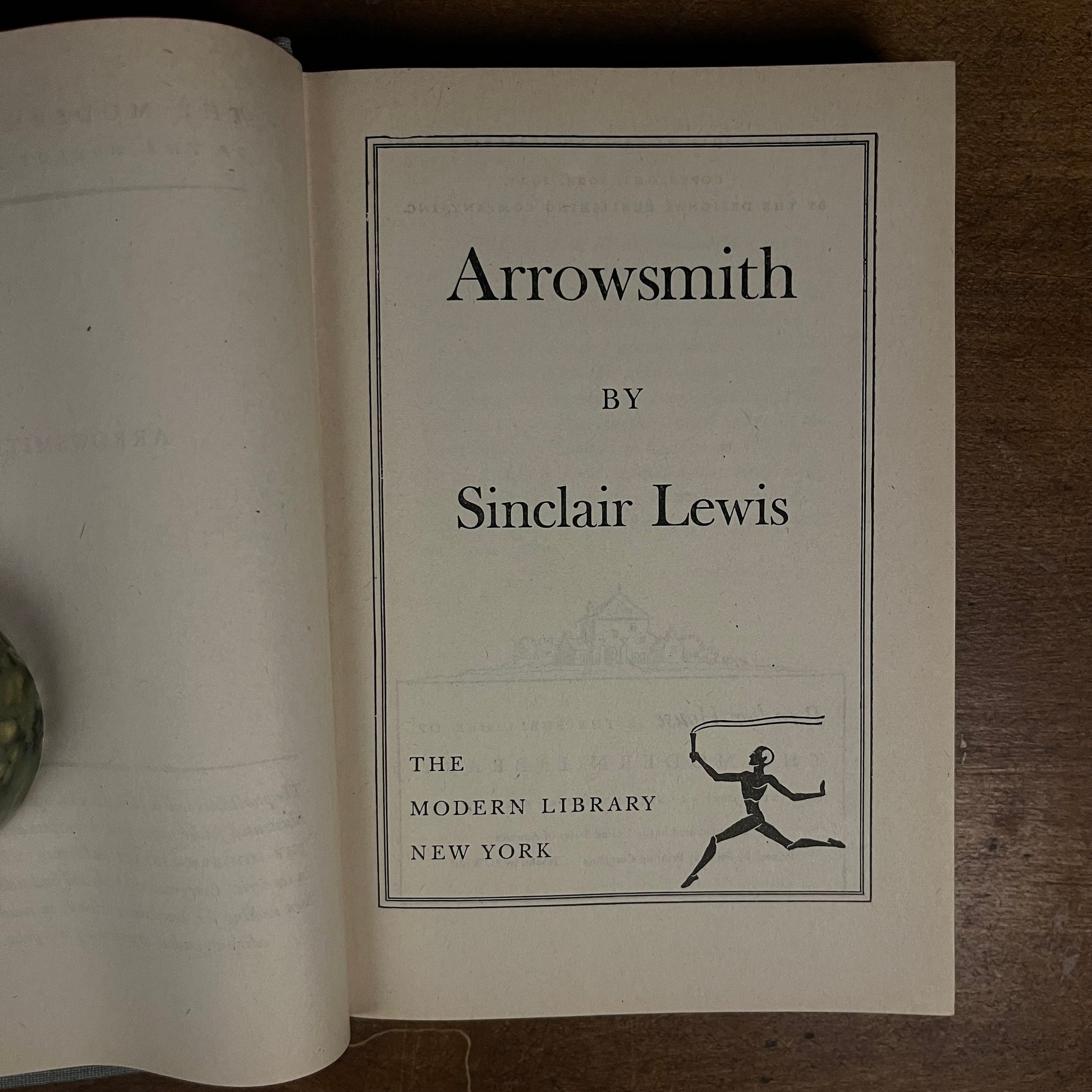 Modern Library - Arrowsmith by Sinclair Lewis (1940) Vintage Hardcover Book