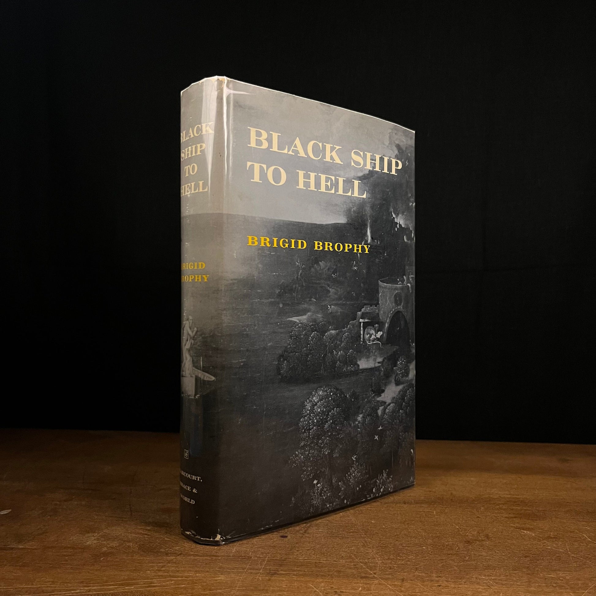 First Printing - Black Ship To Hell by Brigid Brophy (1962) Vintage Hardcover Book