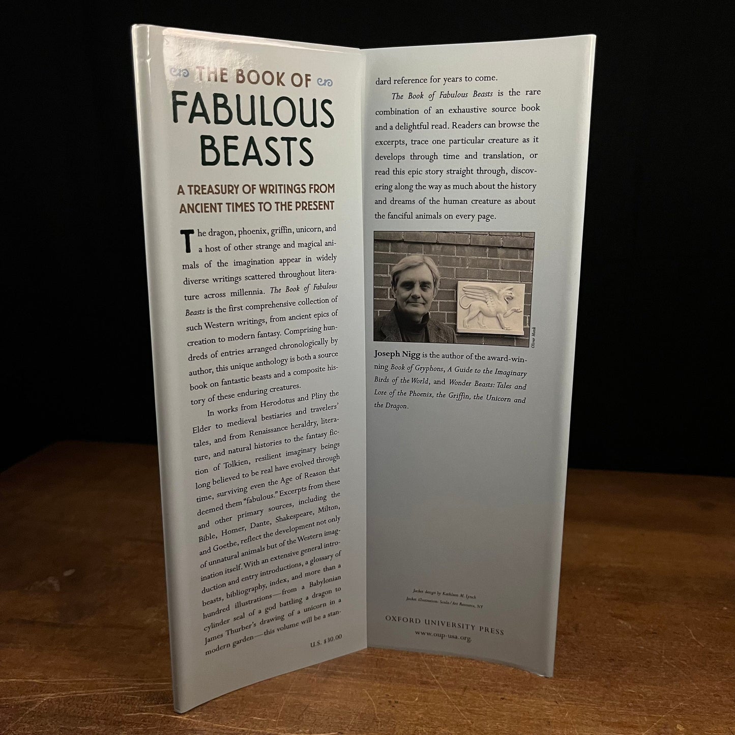 First Printing - The Book of Fabulous Beasts: A Treasury of Writings from Ancient Times to Present by Joseph Nigg (1999) Hardcover Book