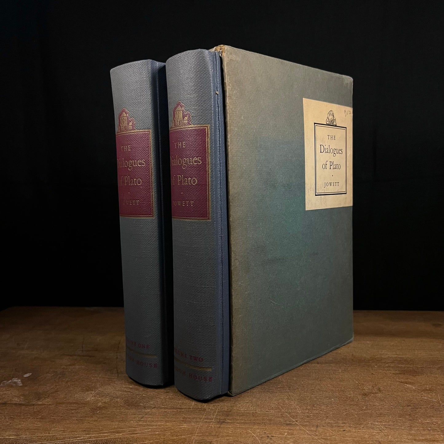 The Dialogues of Plato: In Two Volumes by B. Jowett (1937) Vintage Hardcover Book Collection