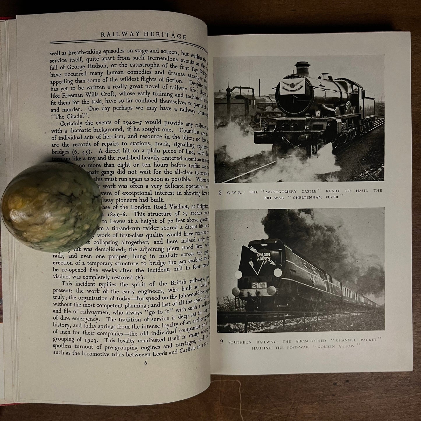 The Railways of Britain: Past and Present by O. S. Nock (1949) Vintage Hardcover Book