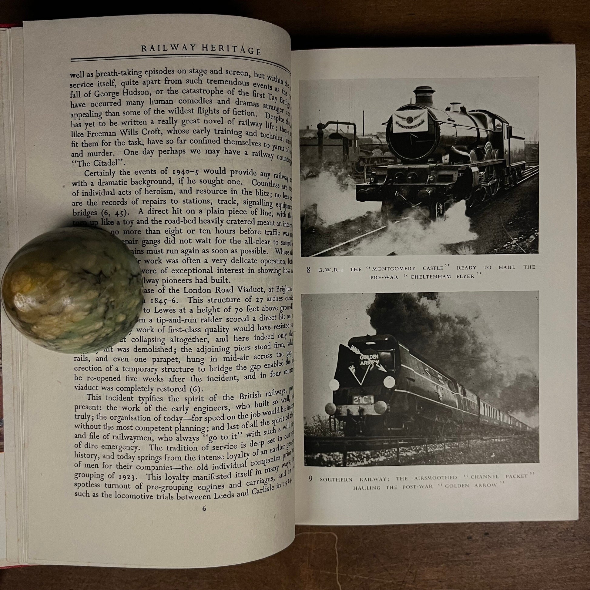 The Railways of Britain: Past and Present by O. S. Nock (1949) Vintage Hardcover Book