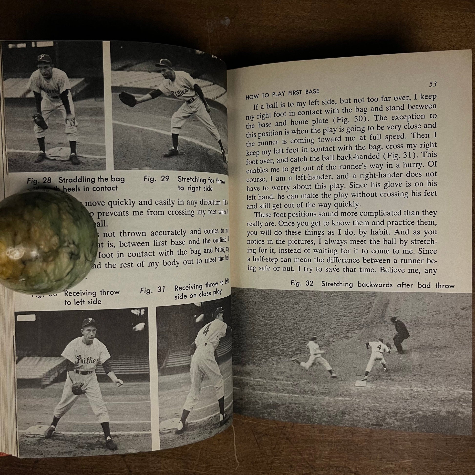 First Printing - How to Play Big League Baseball: Complete Playing Instructions for Every Position by Malcolm Child (1951) Vintage Book