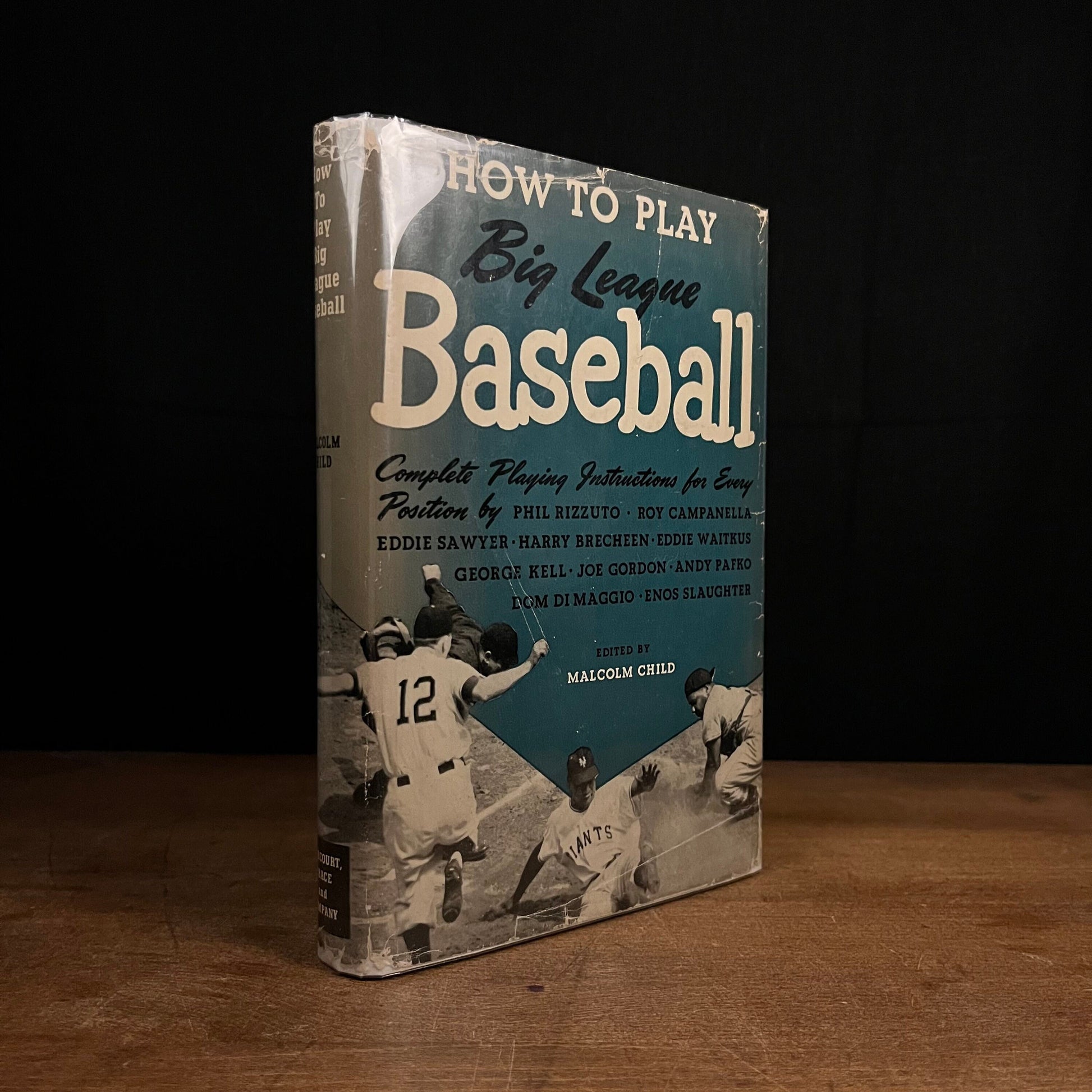 First Printing - How to Play Big League Baseball: Complete Playing Instructions for Every Position by Malcolm Child (1951) Vintage Book