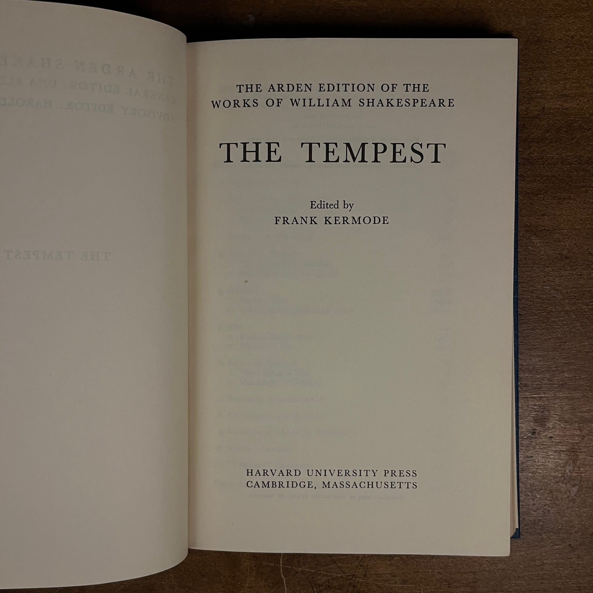 The Arden Shakespeare: The Tempest (1958) Vintage Hardcover Book