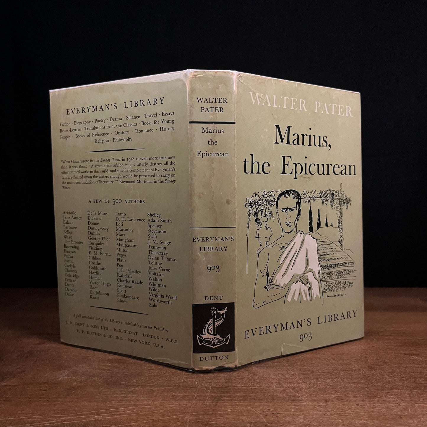 Everyman’s Library - Marius, the Epicurean by Walter Pater (1966) Vintage Hardcover Book