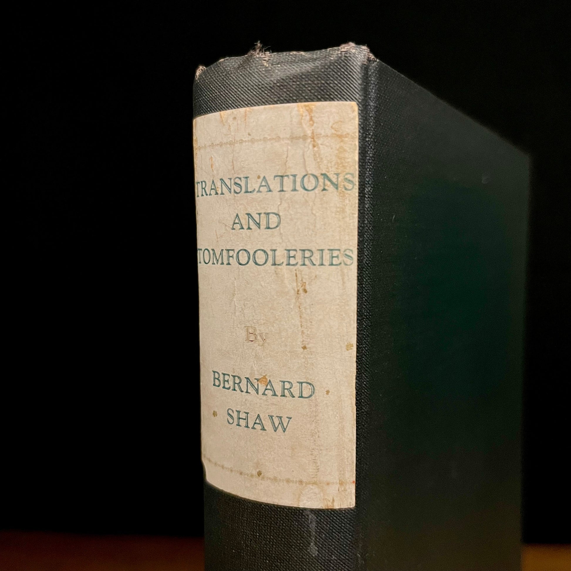 First Printing - Translations and Tomfooleries by Bernard Shaw (1926) Vintage Hardcover Book