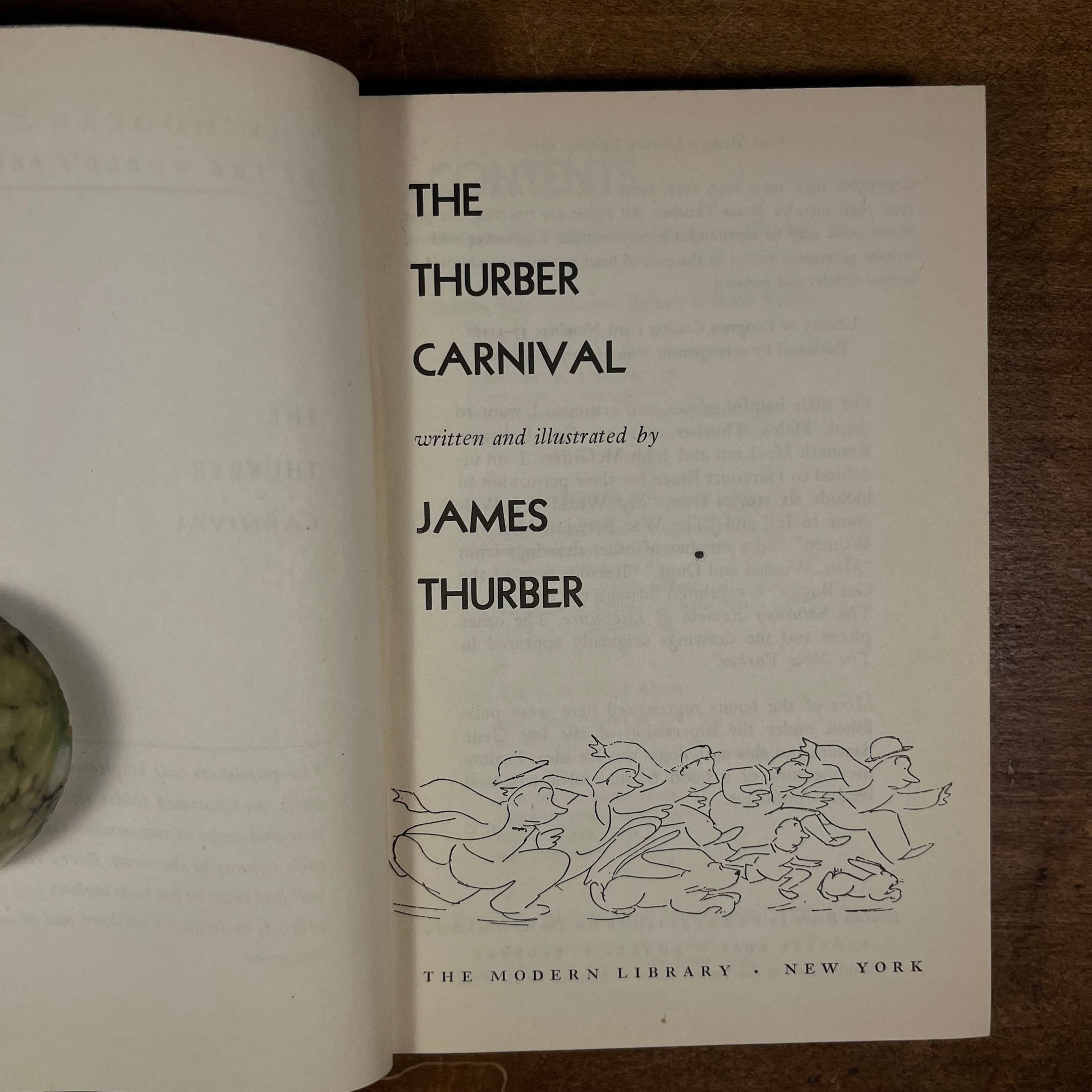 First Modern Library Edition - The Thurber Carnival by James Thurber (1957) Vintage Hardcover Book