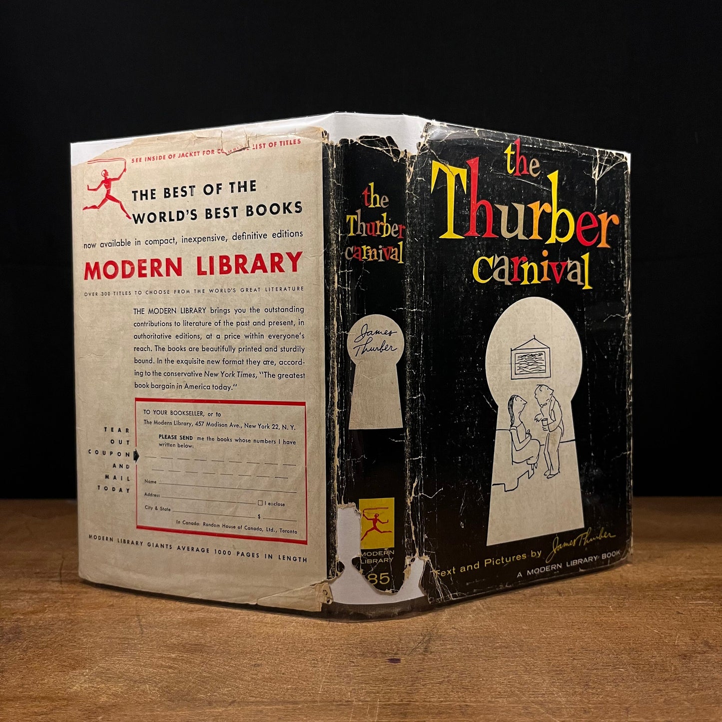 First Modern Library Edition - The Thurber Carnival by James Thurber (1957) Vintage Hardcover Book