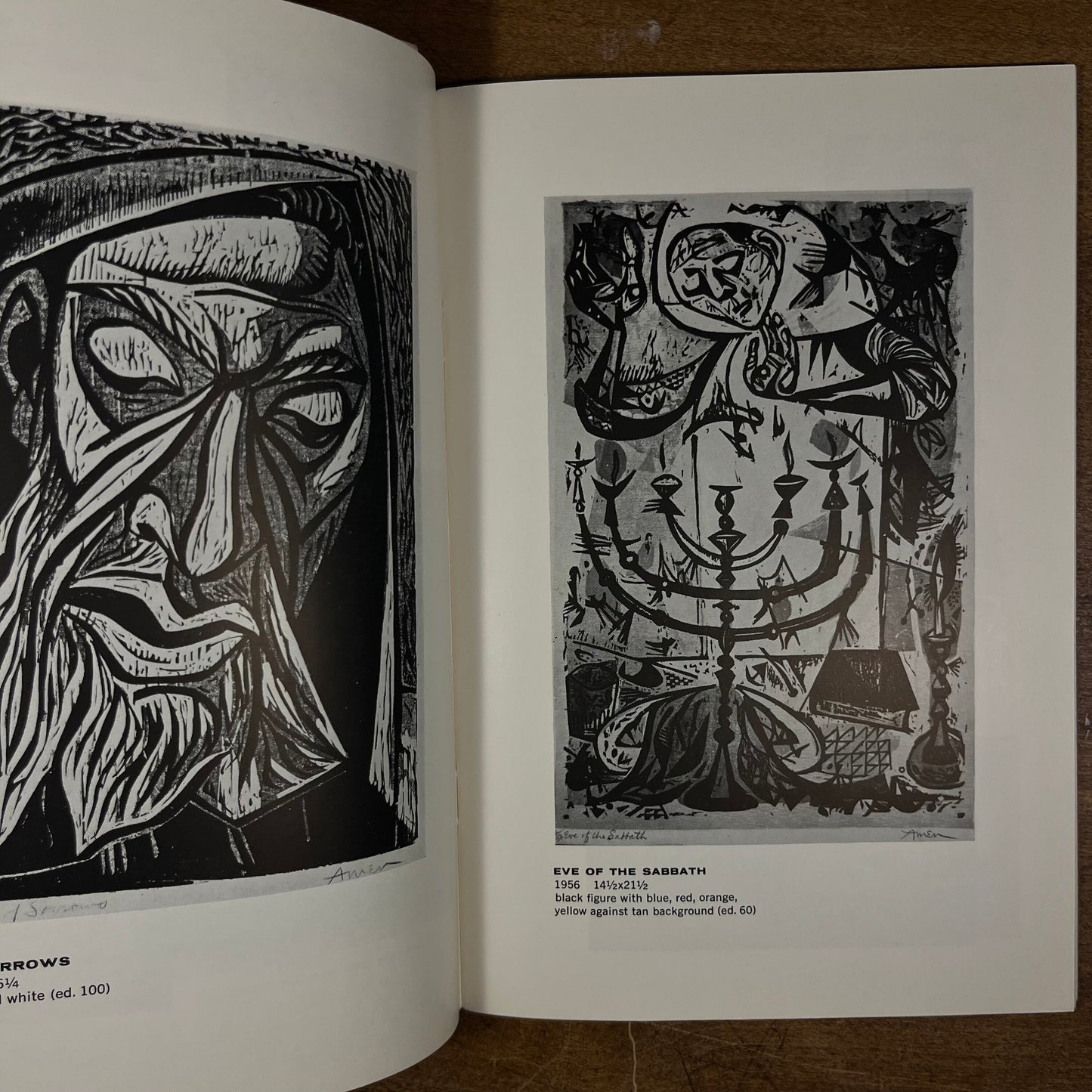 Irving Amen: Woodcuts (1948-1960) (1960) Vintage Softcover Art Catalog