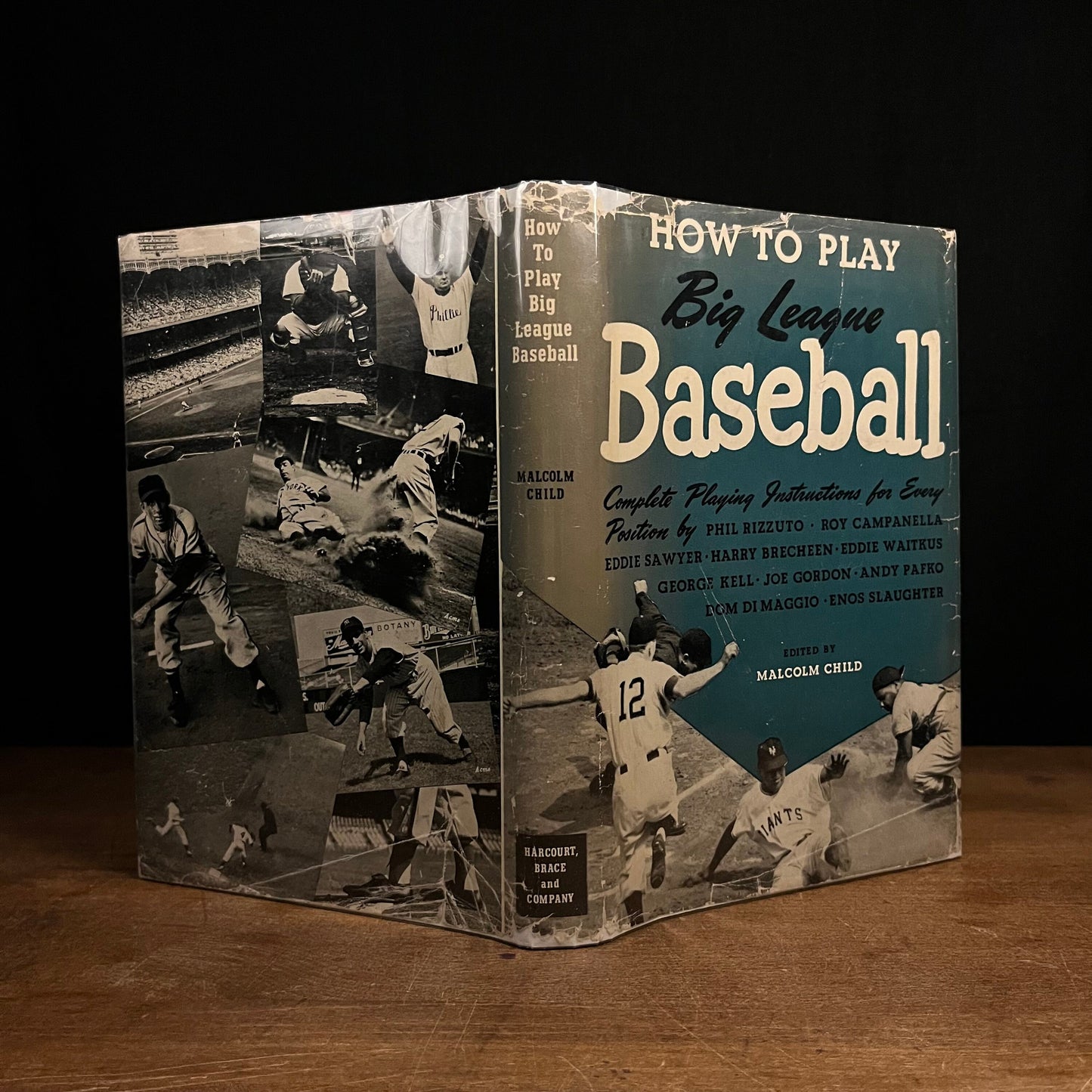 First Printing - How to Play Big League Baseball: Complete Playing Instructions for Every Position by Malcolm Child (1951) Vintage Book