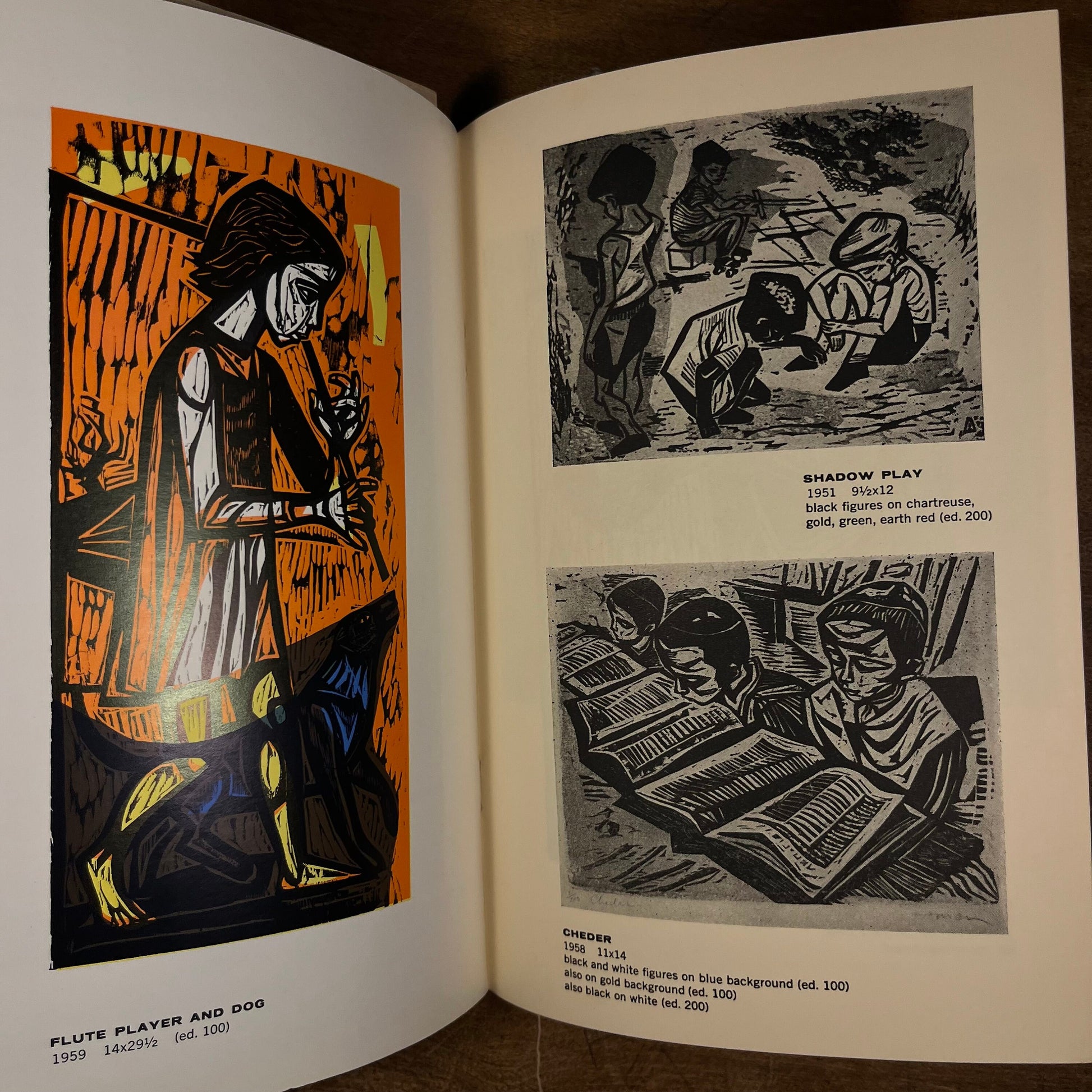 Irving Amen: Woodcuts (1948-1960) (1960) Vintage Softcover Art Catalog