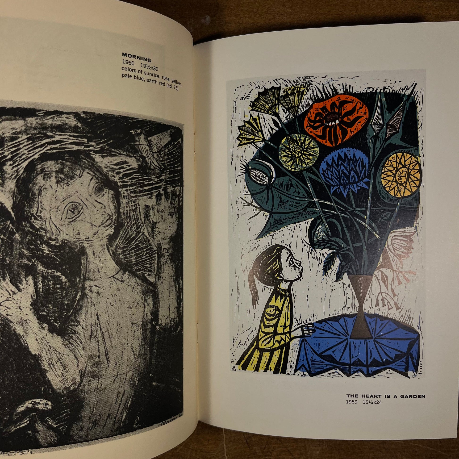 Irving Amen: Woodcuts (1948-1960) (1960) Vintage Softcover Art Catalog