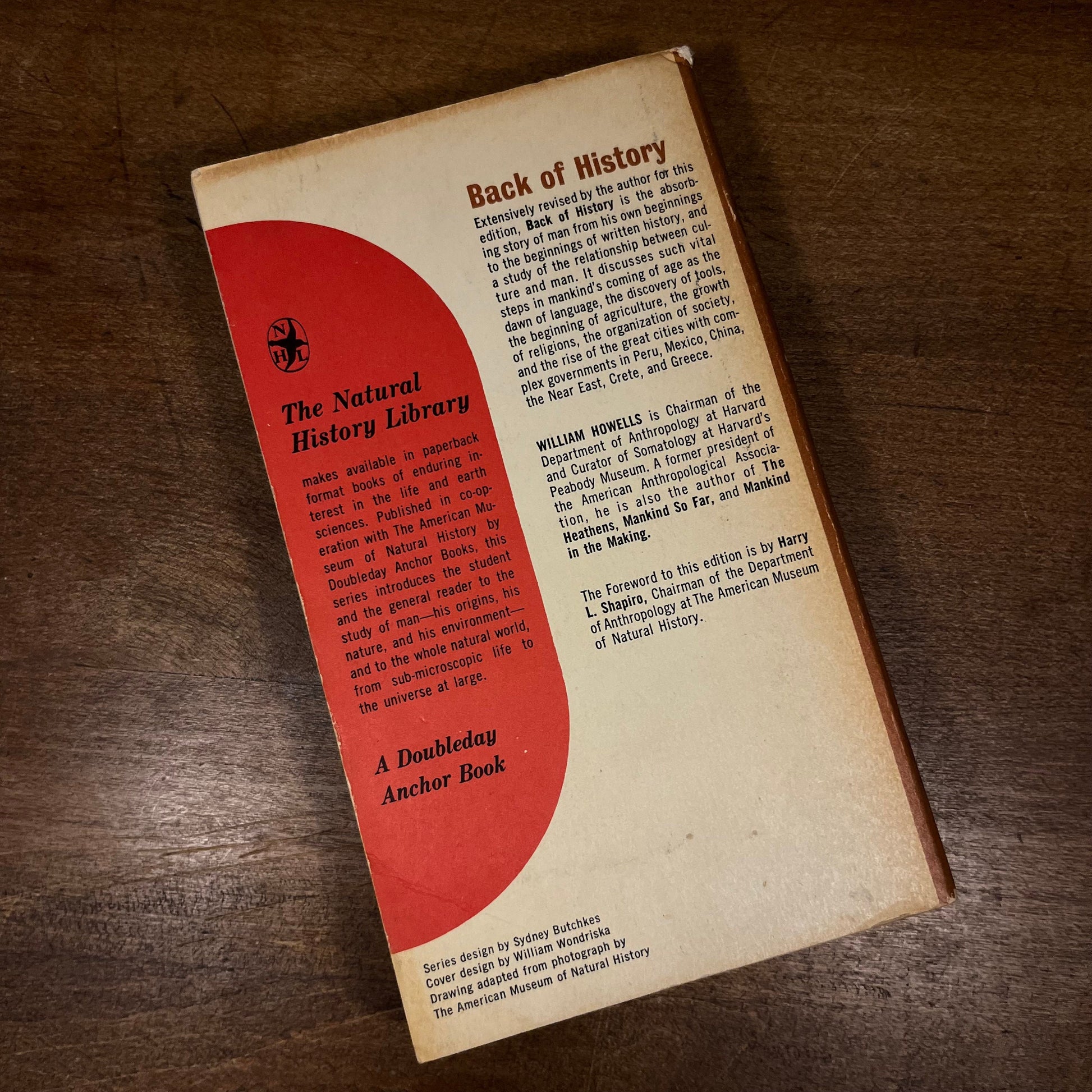 Back of History: The Story of Our Own Origins by William Howells (1963) Vintage Paperback Book